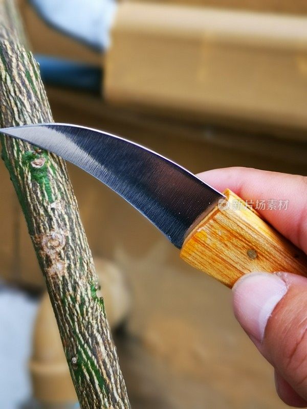 花园里用的木柄Tourne刀