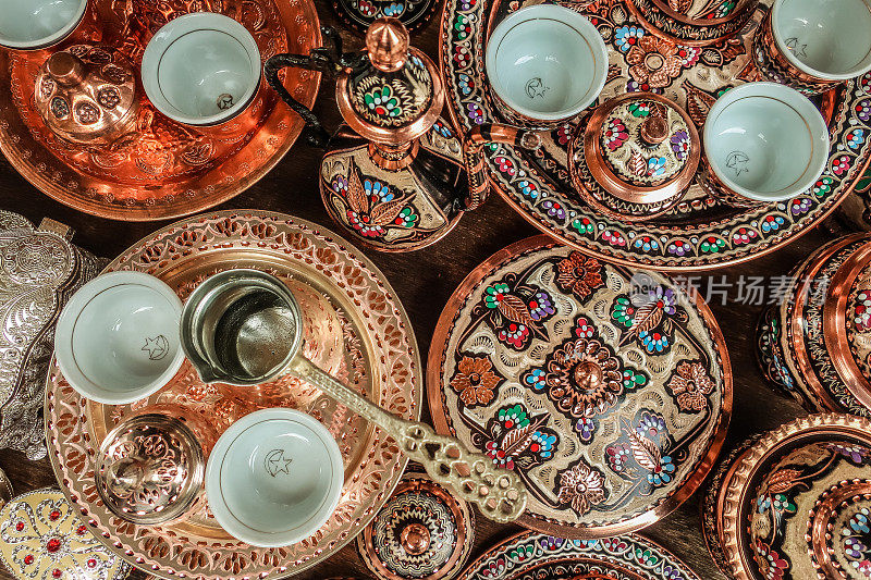 波斯尼亚和黑塞哥维那的萨拉热窝，巴基亚贾老城的传统手工纪念品