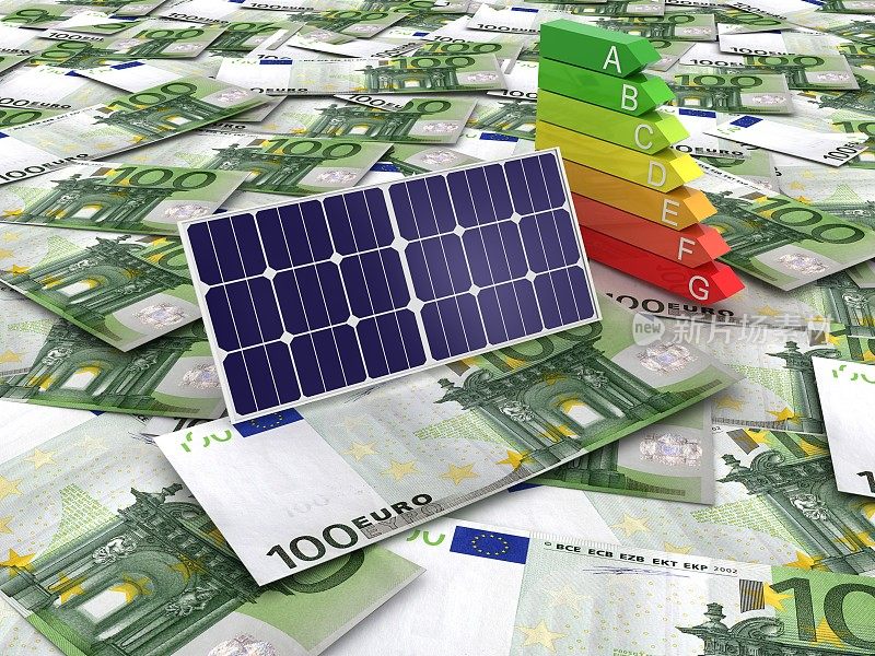 太阳能电池板可再生能源效率欧元省钱