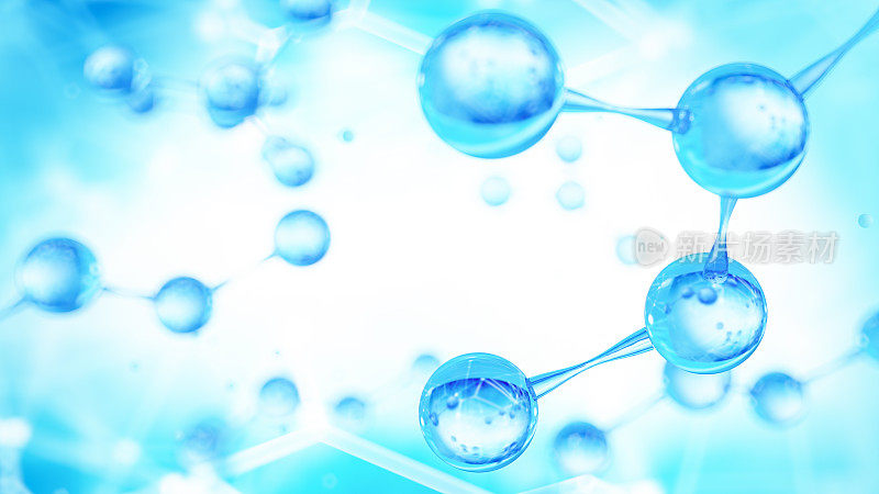 蓝色分子结构
