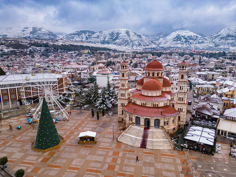 Korca，阿尔巴尼亚小镇