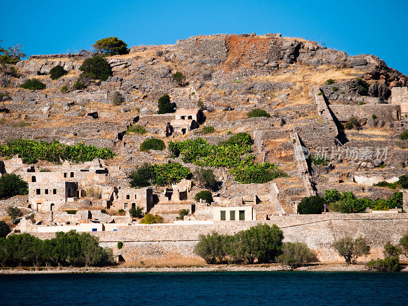 Spinalonga克里特岛,希腊。