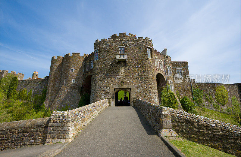 英国多佛城堡的大门