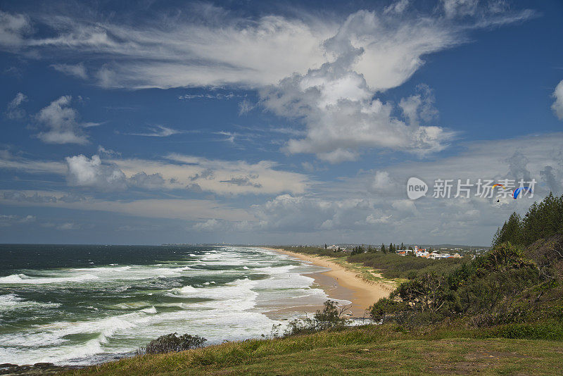 阳光海岸戏剧性的海景