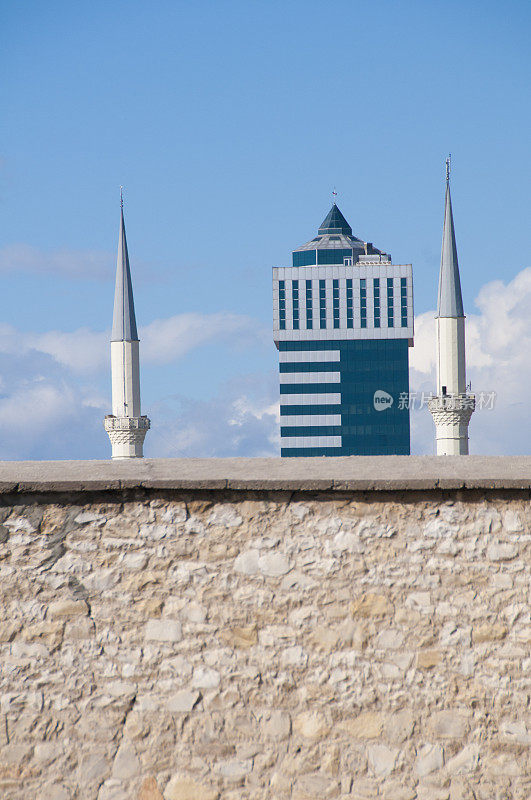 土耳其的摩天大楼和尖塔