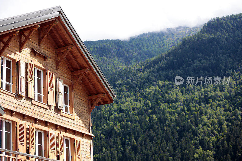 夏天的高山滑雪场