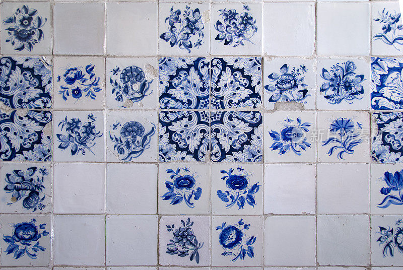 荷兰代尔夫特蓝瓷砖