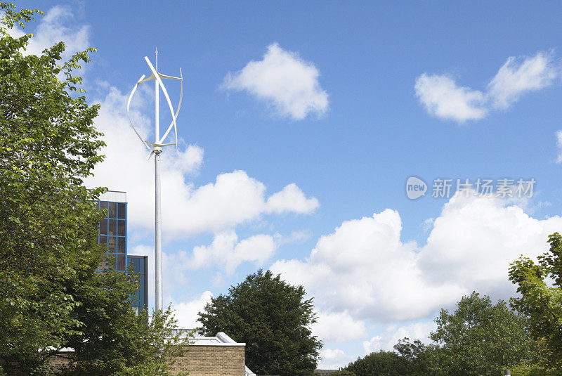 城市电力来自垂直轴风力发电机