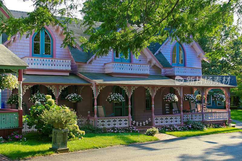 姜饼小屋，玛莎葡萄园岛。