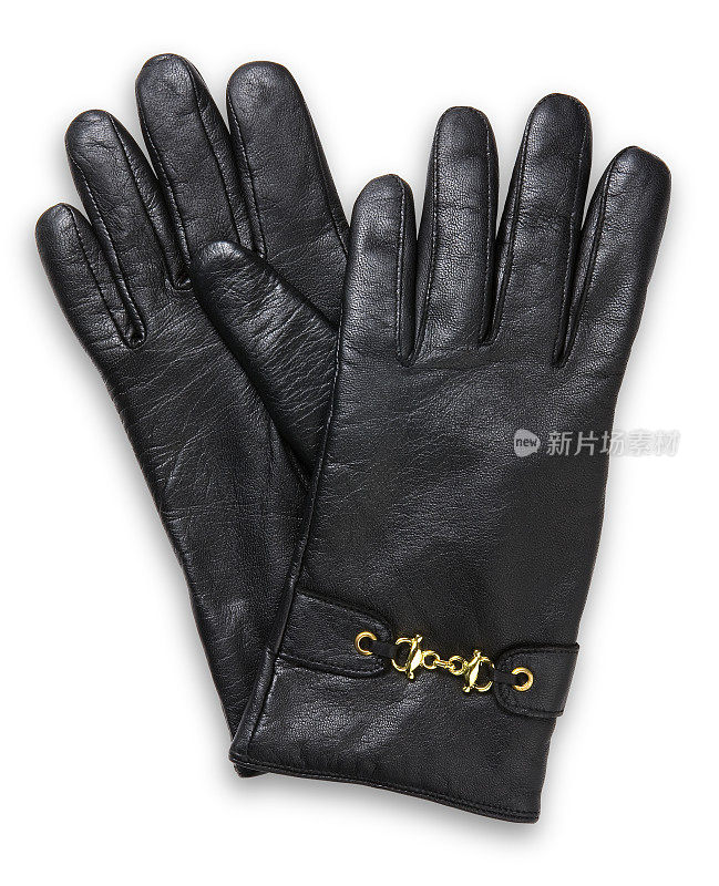 黑色皮手套
