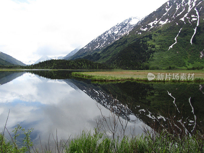 山脉的倒影-基奈峡湾国家公园