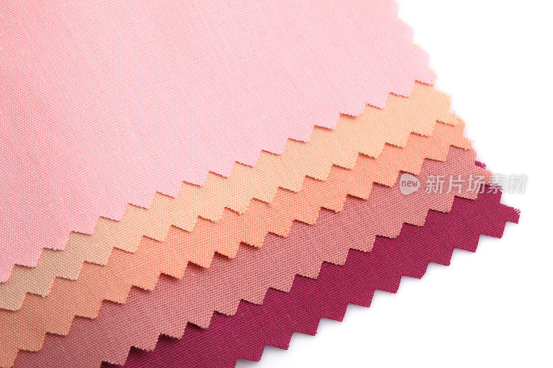 粉红紫色缝制织物色块