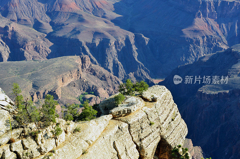 大峡谷风景俯瞰高原点和科罗拉多河