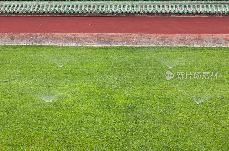 中国传统砖墙背景