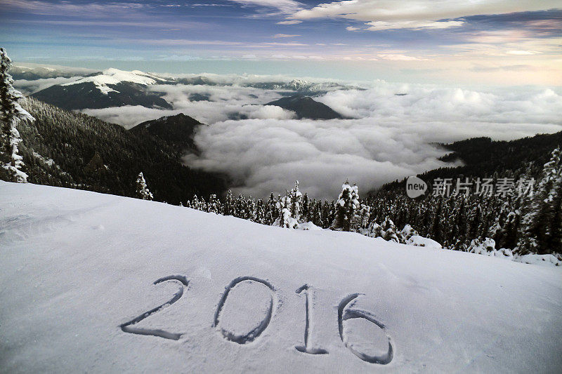 2016年新年下雪了