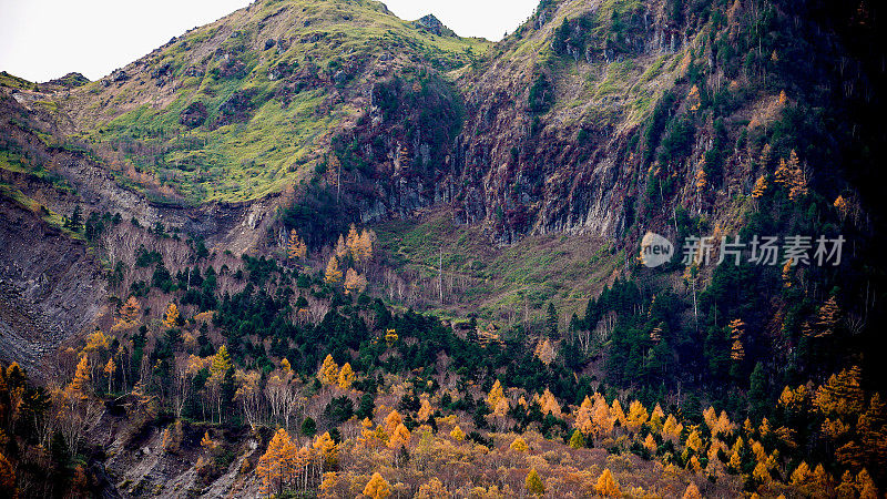 山坡在秋天