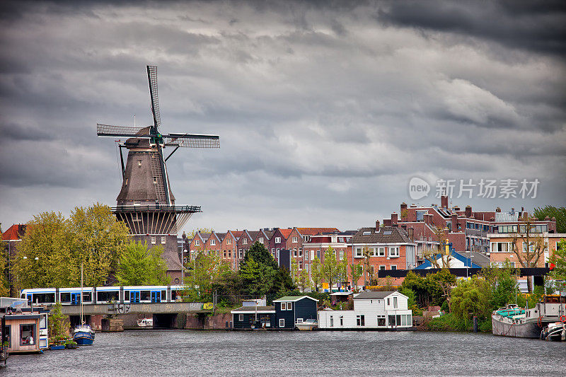 阿姆斯特丹的古耶风车