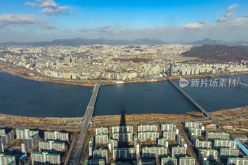 韩国首尔鸟瞰图