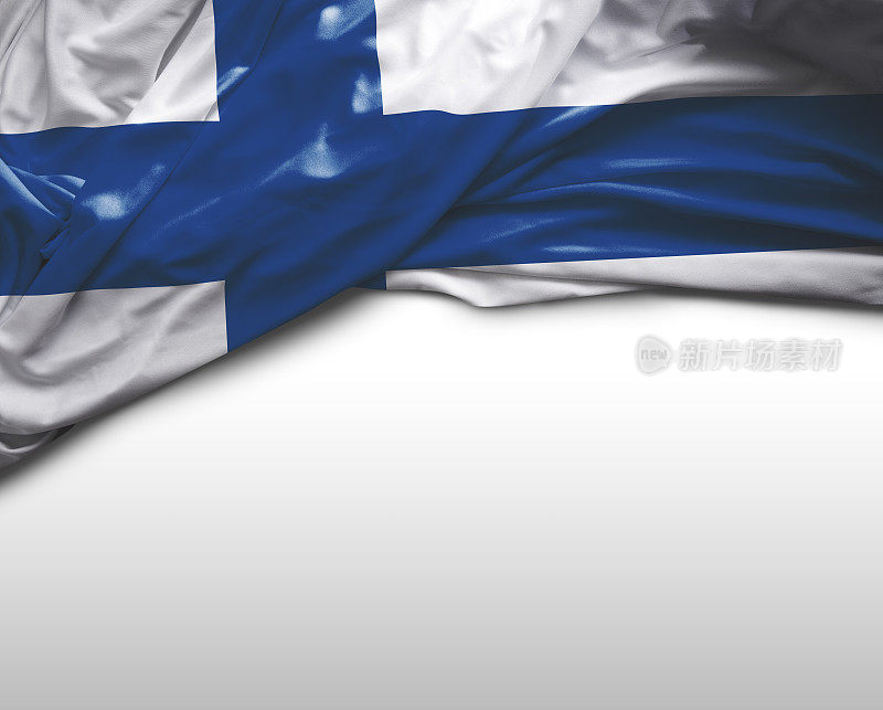 芬兰挥舞着国旗