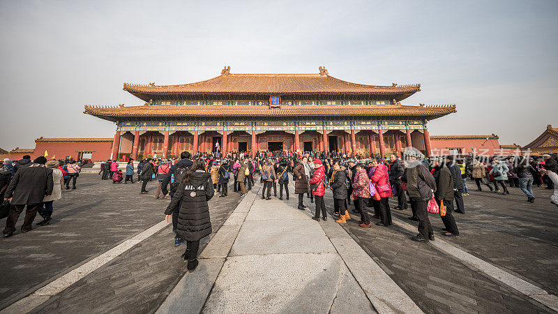 中国北京紫禁城的大广场