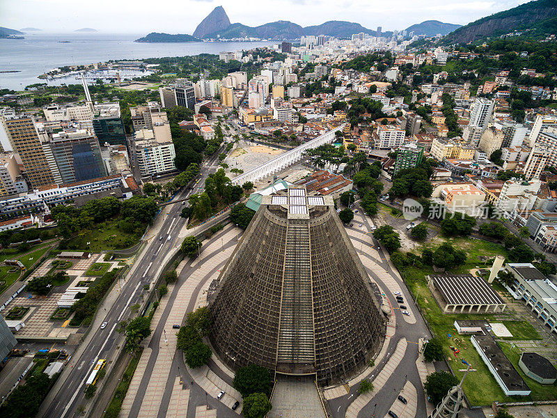 巴西里约热内卢市区鸟瞰图