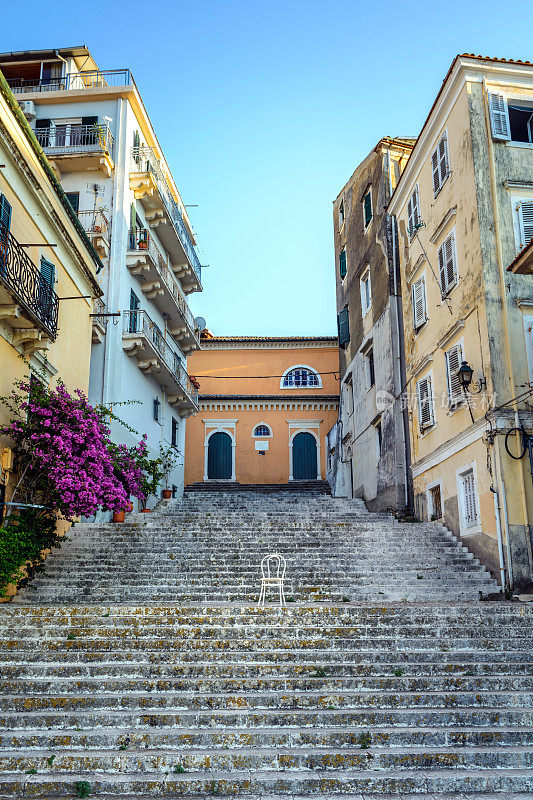 希腊科孚镇的街道(Kerkyra)