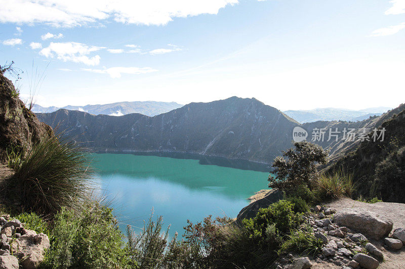 湖Quilotoa、厄瓜多尔