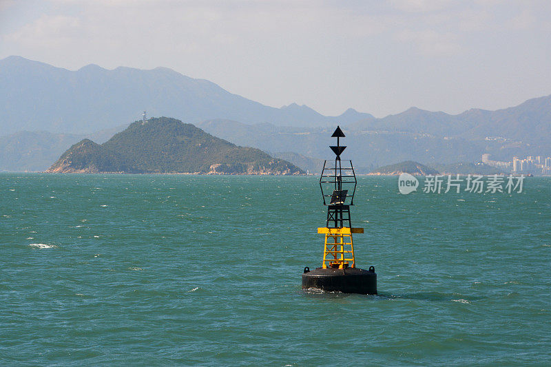 香港南海上的一个浮标