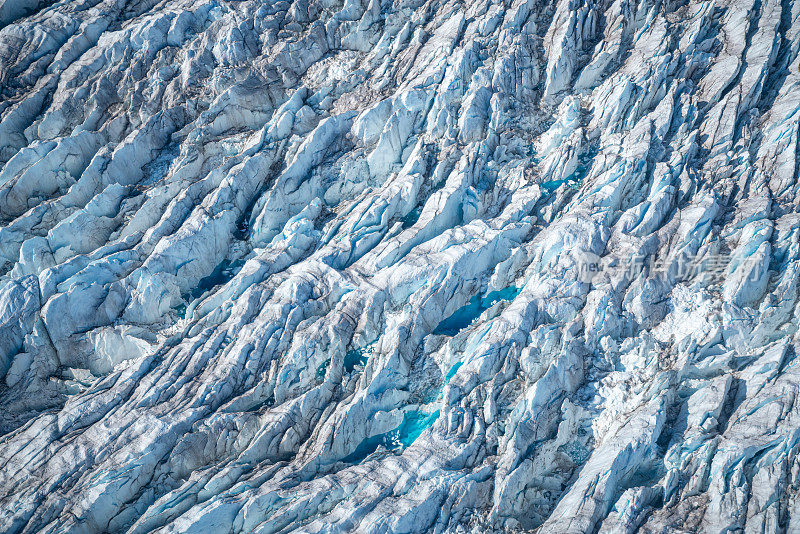 冰山表面的纹理和裂缝