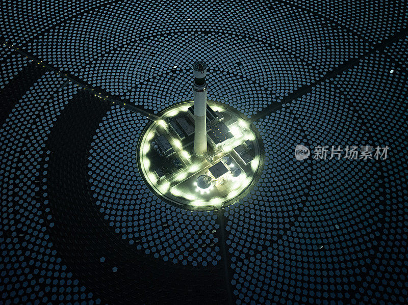 夜间持续发电的聚光太阳能发电站