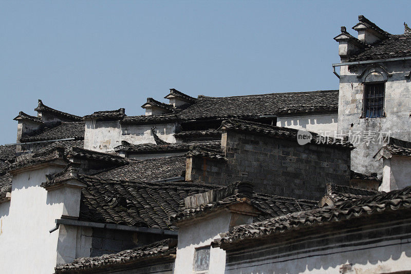 中国宏村的一个古老的中国村庄