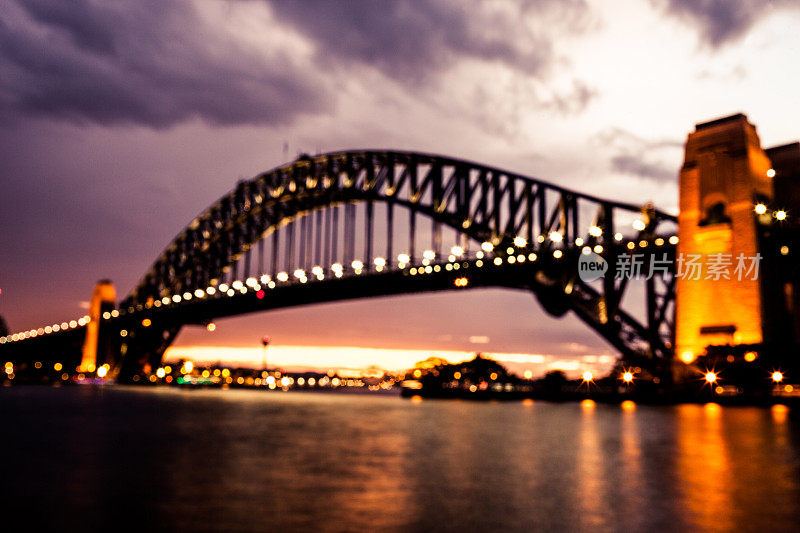 悉尼海港大桥的夜晚