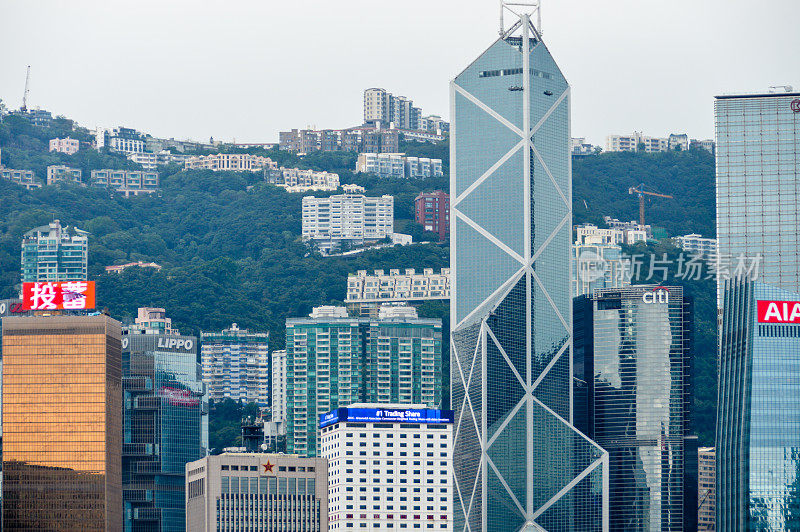 香港的城市景观和天际线