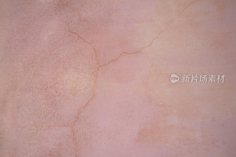 旧西西里墙壁背景纹理:粉彩和开裂