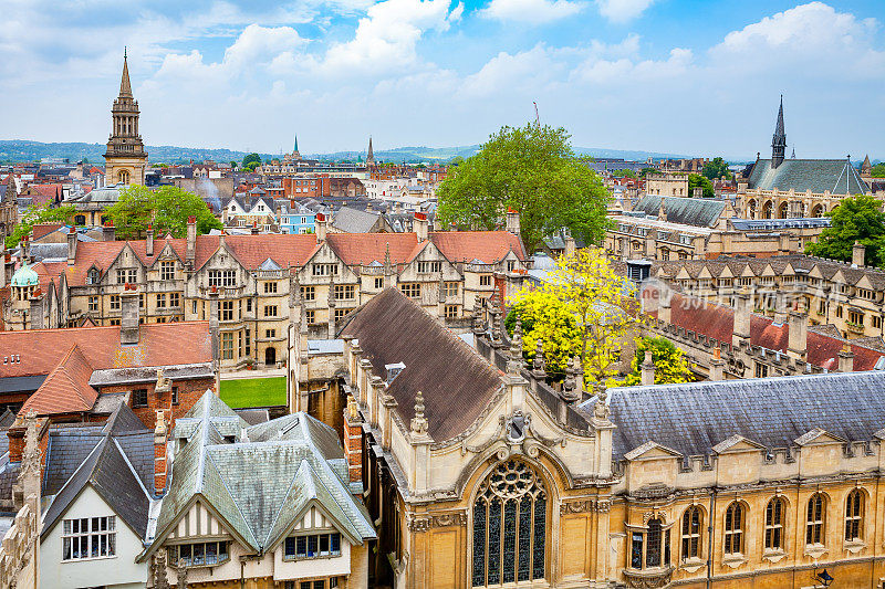 牛津大学的城市。英格兰