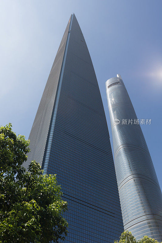 中国上海金融区的摩天大楼