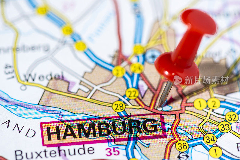 欧洲城市地图系列:汉堡