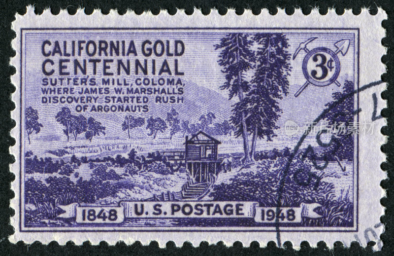 加州淘金热邮票