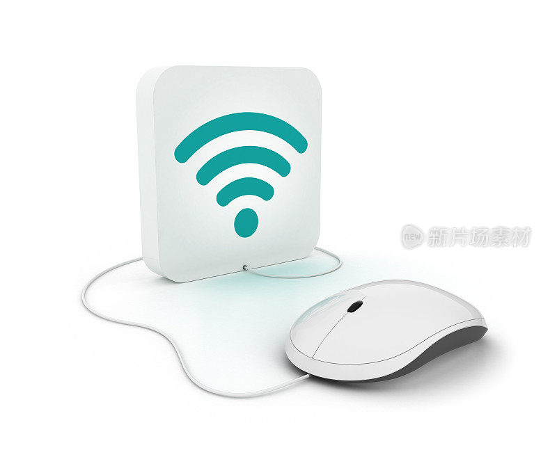3D鼠标与wi-fi图标