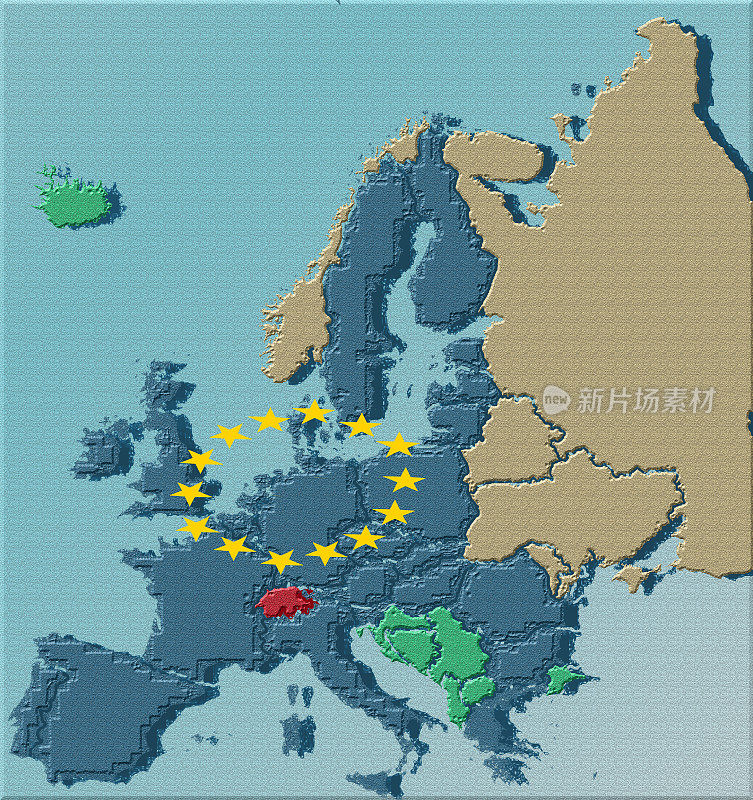 欧盟欧盟成员国地图