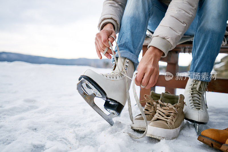 溜冰是冬季的爱好