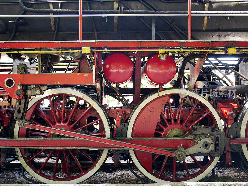老式蒸汽机车车轮