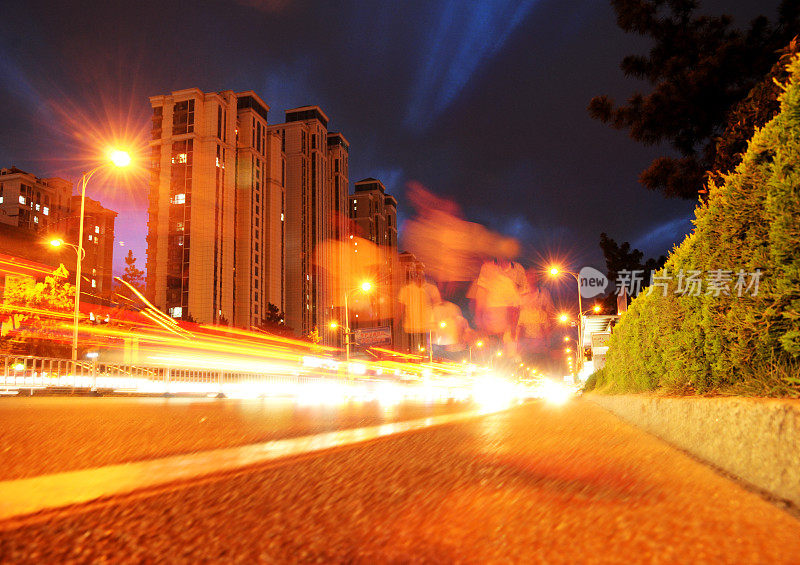 山东省日照市夜景