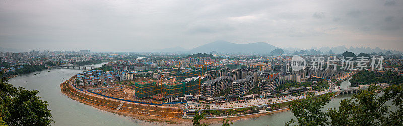 桂林正在建设的新住宅区