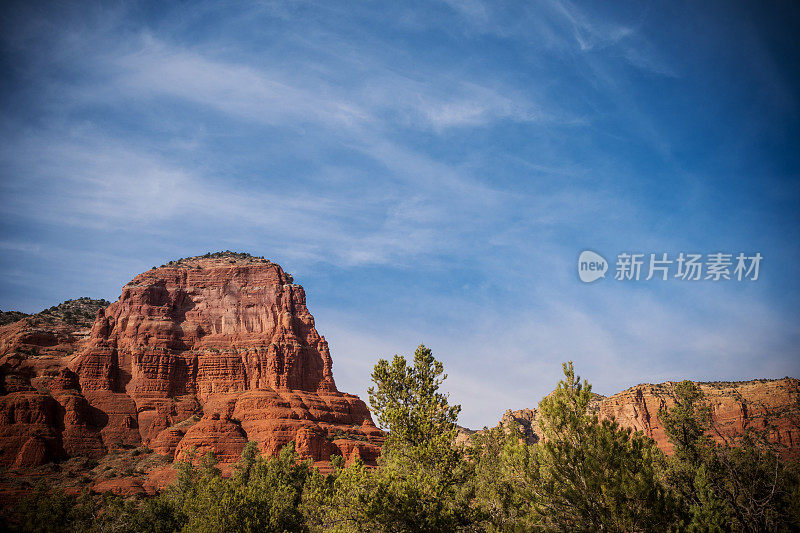 美国亚利桑那州的塞多纳山，贝尔罗克的景色