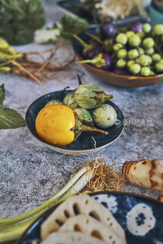 泰国茄子，辣椒，泰国芦笋，莲藕，辣椒，豆芽，豆腐