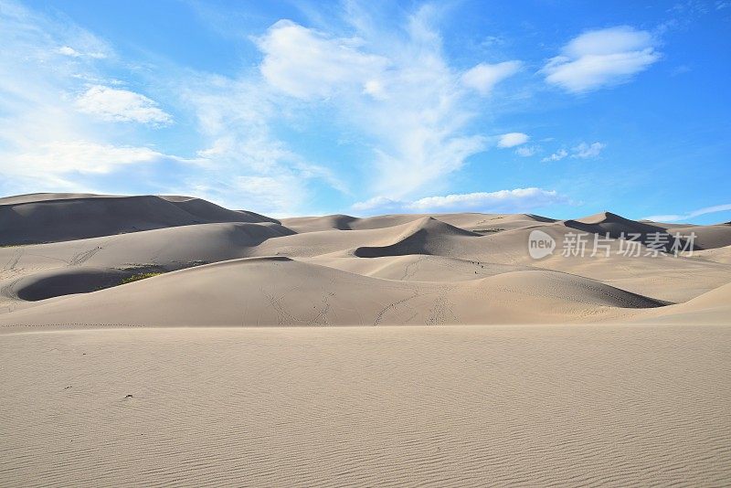 沙丘和天空，大沙丘国家公园