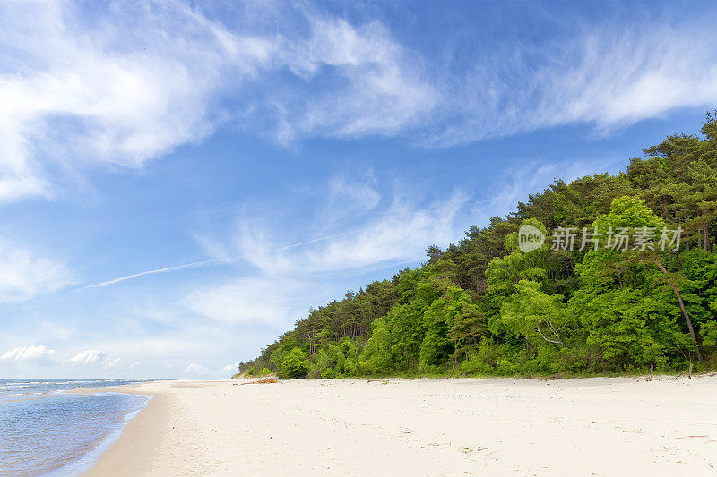 假期在波兰-波罗的海沿岸的沃林斯基国家公园在沃林岛