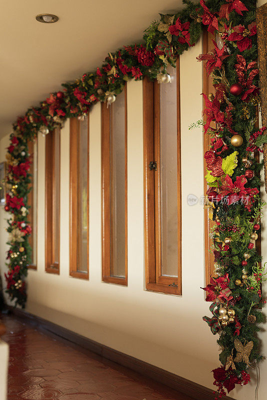 圣诞节装饰的一个房子的客厅