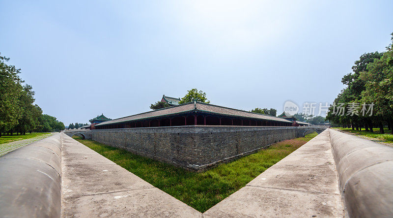 中国天坛公园的夏季景观